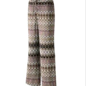Jennifer Lopez Wide Leg Palazzo Pants Multicolor Sz 14 #142F